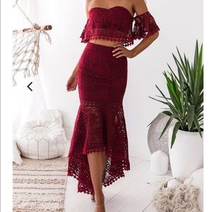 TwoSisters Lace 2Pc Lace Dress